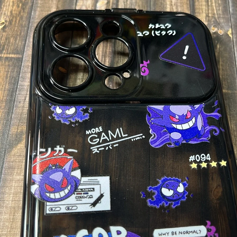 5for$10 Pokemon Gengar Dark Pokemon IPhone 14 Pro Max Phone Case Black Tint NWT